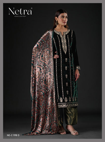 Devika Netra Velvet Suits Exporter India
