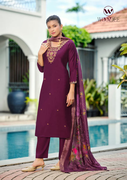 Devika Woodee Viscose Readymade Plazzo Style Suits Exporter