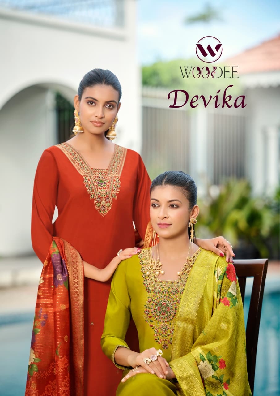 Devika Woodee Viscose Readymade Plazzo Style Suits Exporter
