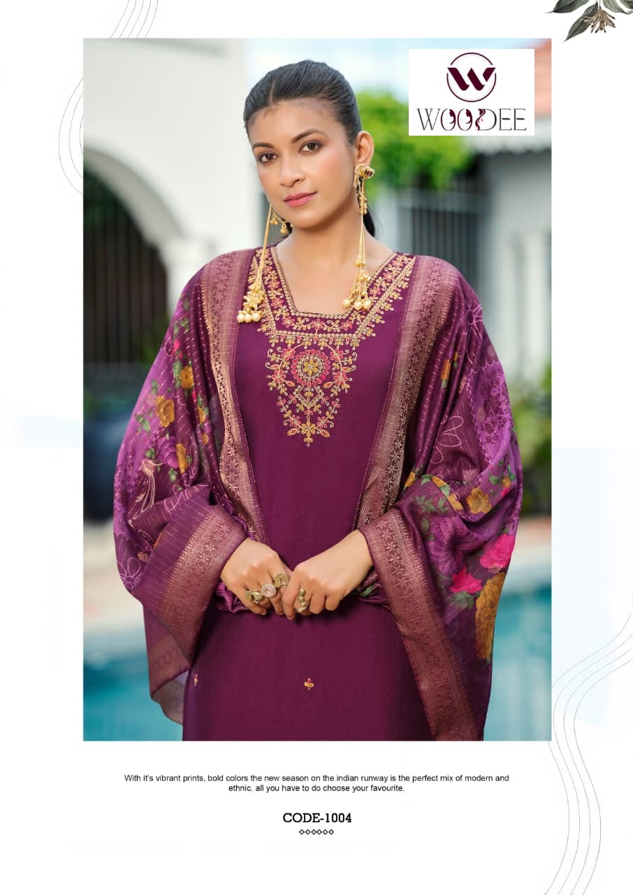 Devika Woodee Viscose Readymade Plazzo Style Suits Exporter