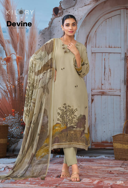 Devine Kilory Pure Cotton Pant Style Suits Wholesale Rate