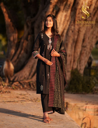 Devki Shodashe Studio Premium Linen Readymade Pant Style Suits Wholesale Price