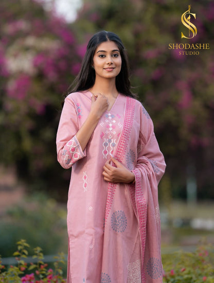 Devki Shodashe Studio Premium Linen Readymade Pant Style Suits Wholesale Price