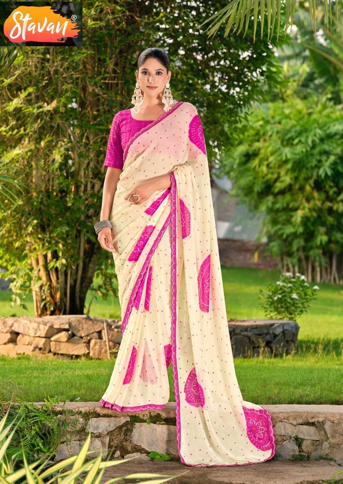 Devna Stavan Chiffon Sarees Wholesaler India