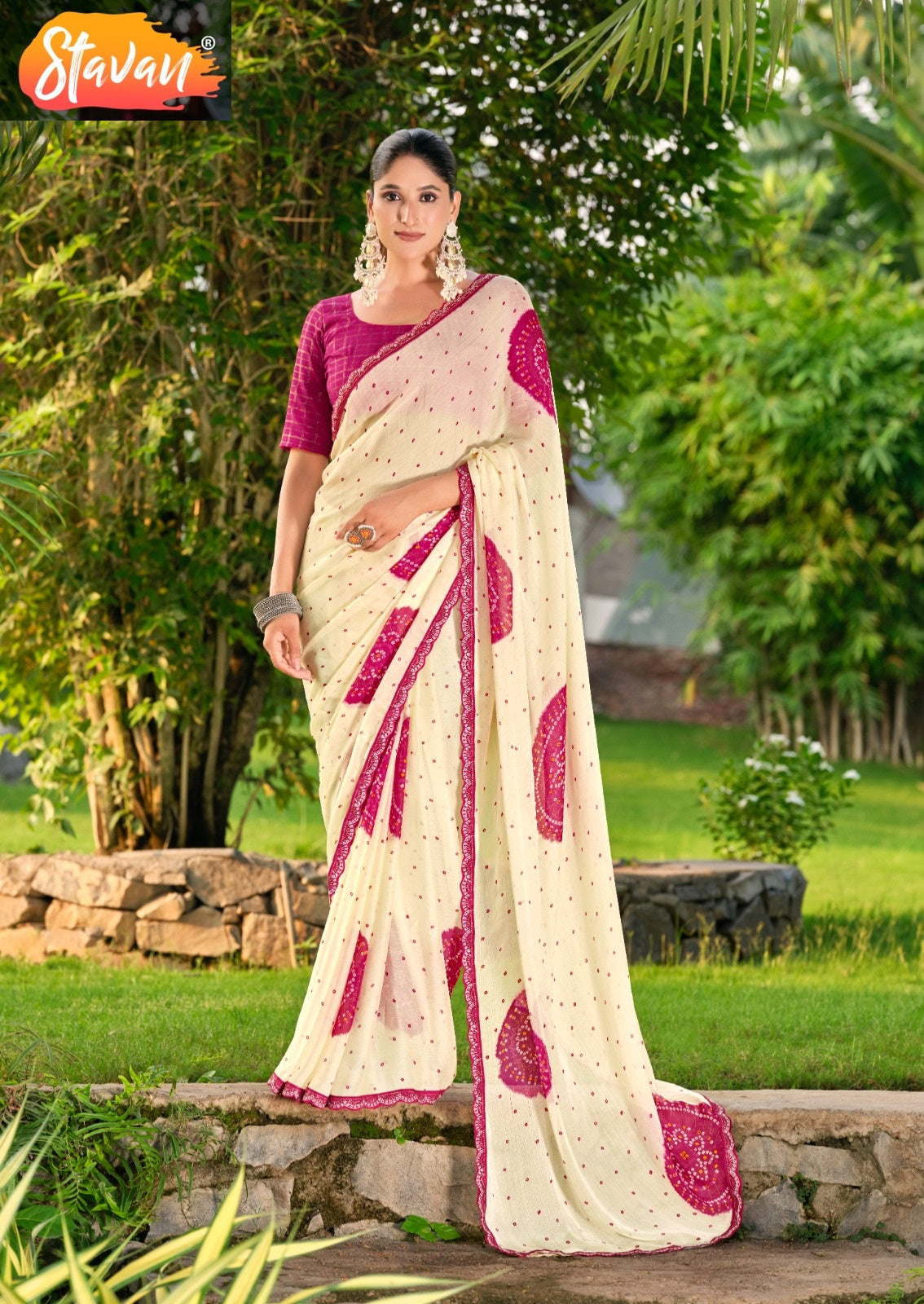 Devna Stavan Chiffon Sarees Wholesaler India