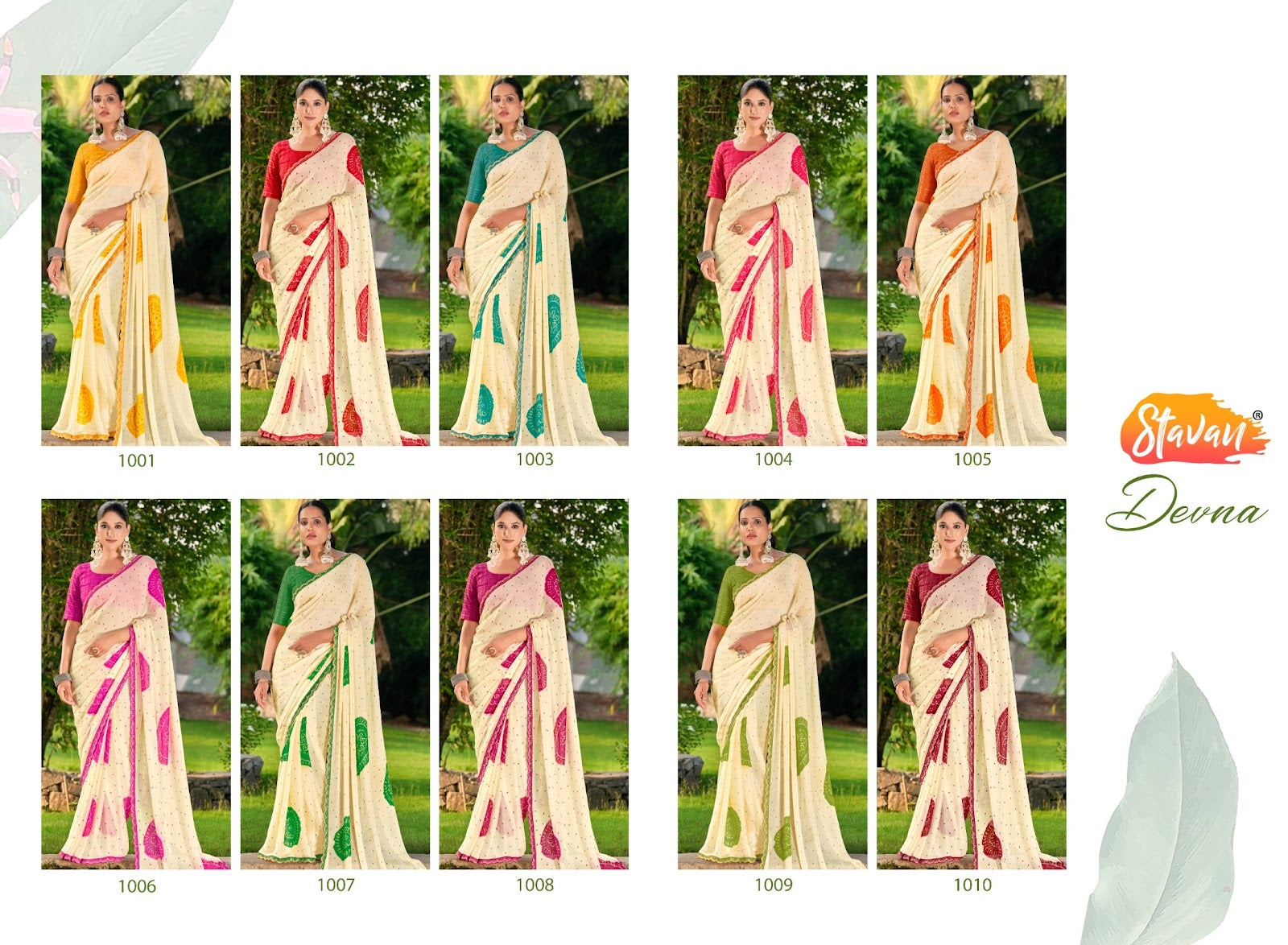Devna Stavan Chiffon Sarees Wholesaler India