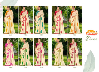 Devna Stavan Chiffon Sarees Wholesaler India