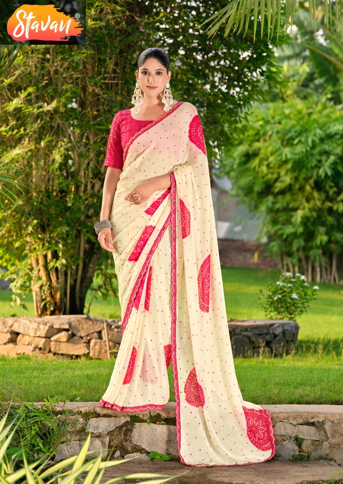 Devna Stavan Chiffon Sarees Wholesaler India