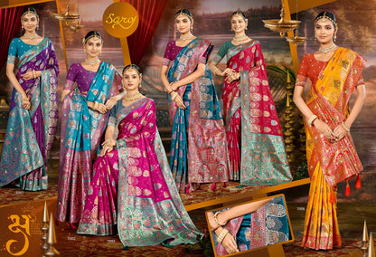 Devnagari Silk Saroski Vol 1 Saroj Sarees Manufacturer Gujarat