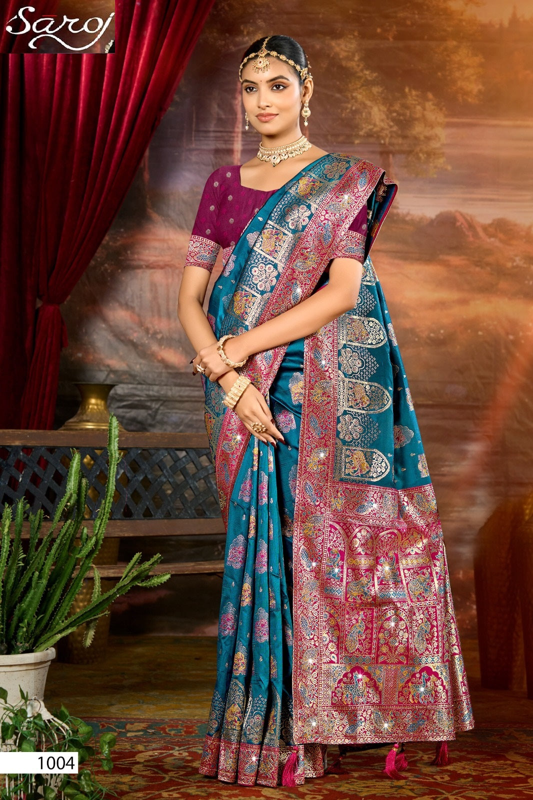 Devnagari Silk Saroski Vol 1 Saroj Sarees Manufacturer Gujarat