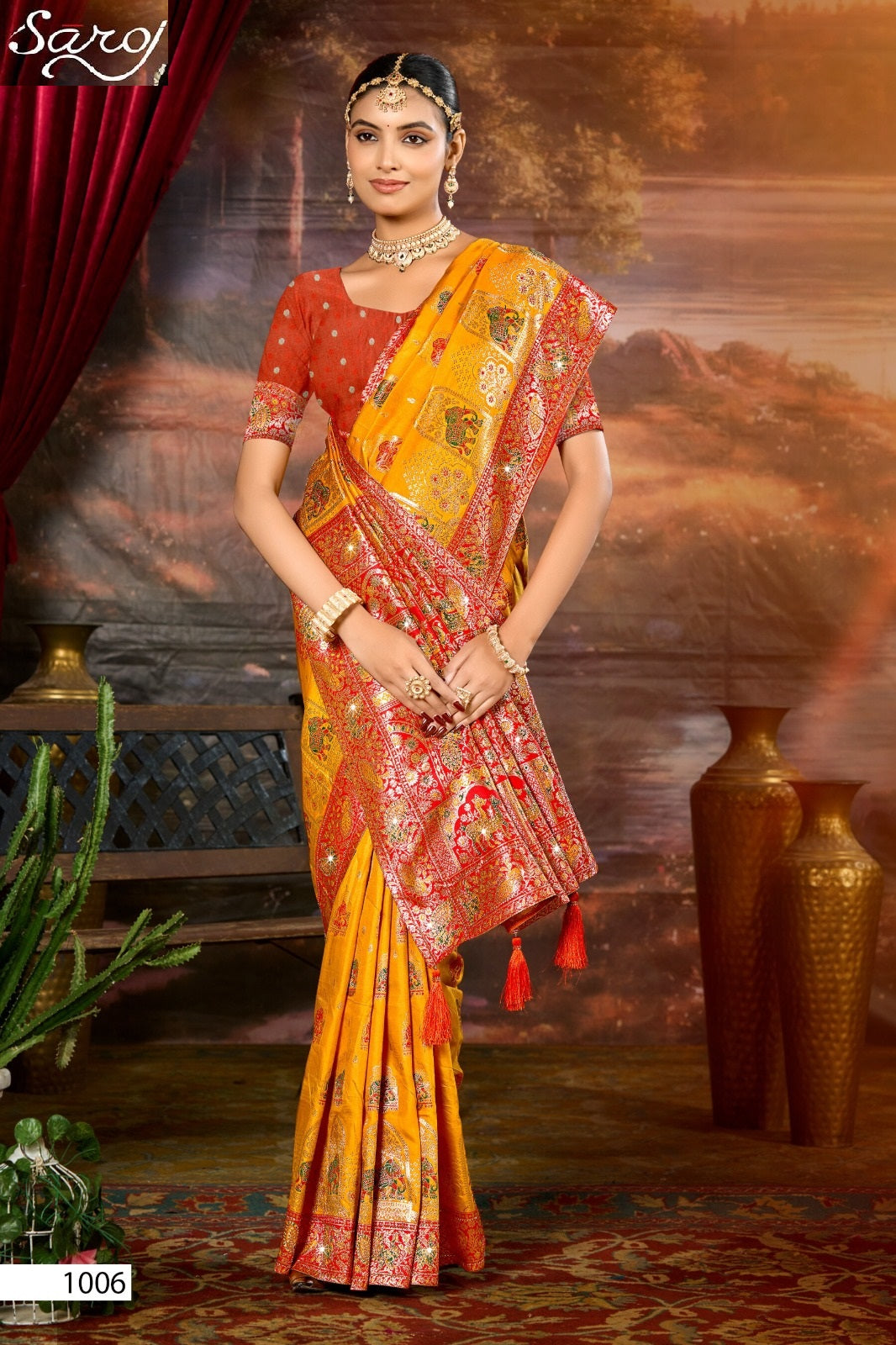 Devnagari Silk Saroski Vol 1 Saroj Sarees Manufacturer Gujarat