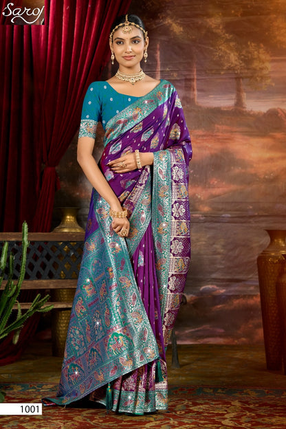 Devnagari Silk Saroski Vol 1 Saroj Sarees Manufacturer Gujarat