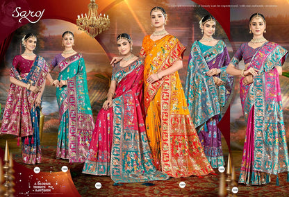 Devnagari Silk Saroski Vol 2 Saroj Sarees Supplier Gujarat
