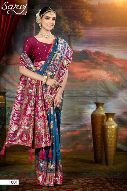 Devnagari Silk Saroski Vol 2 Saroj Sarees Supplier Gujarat