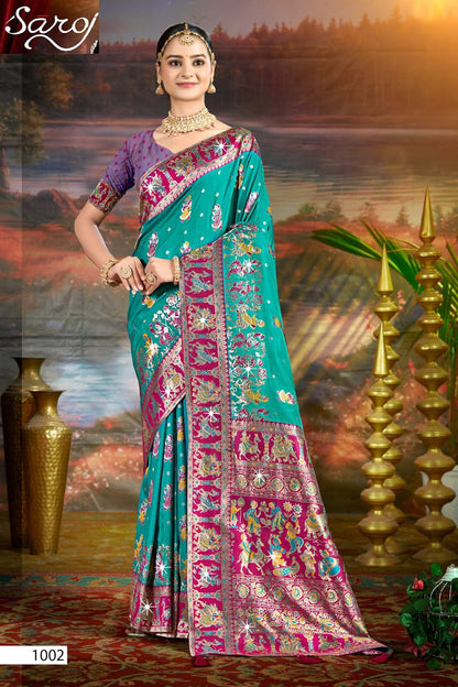Devnagari Silk Saroski Vol 2 Saroj Sarees Supplier Gujarat