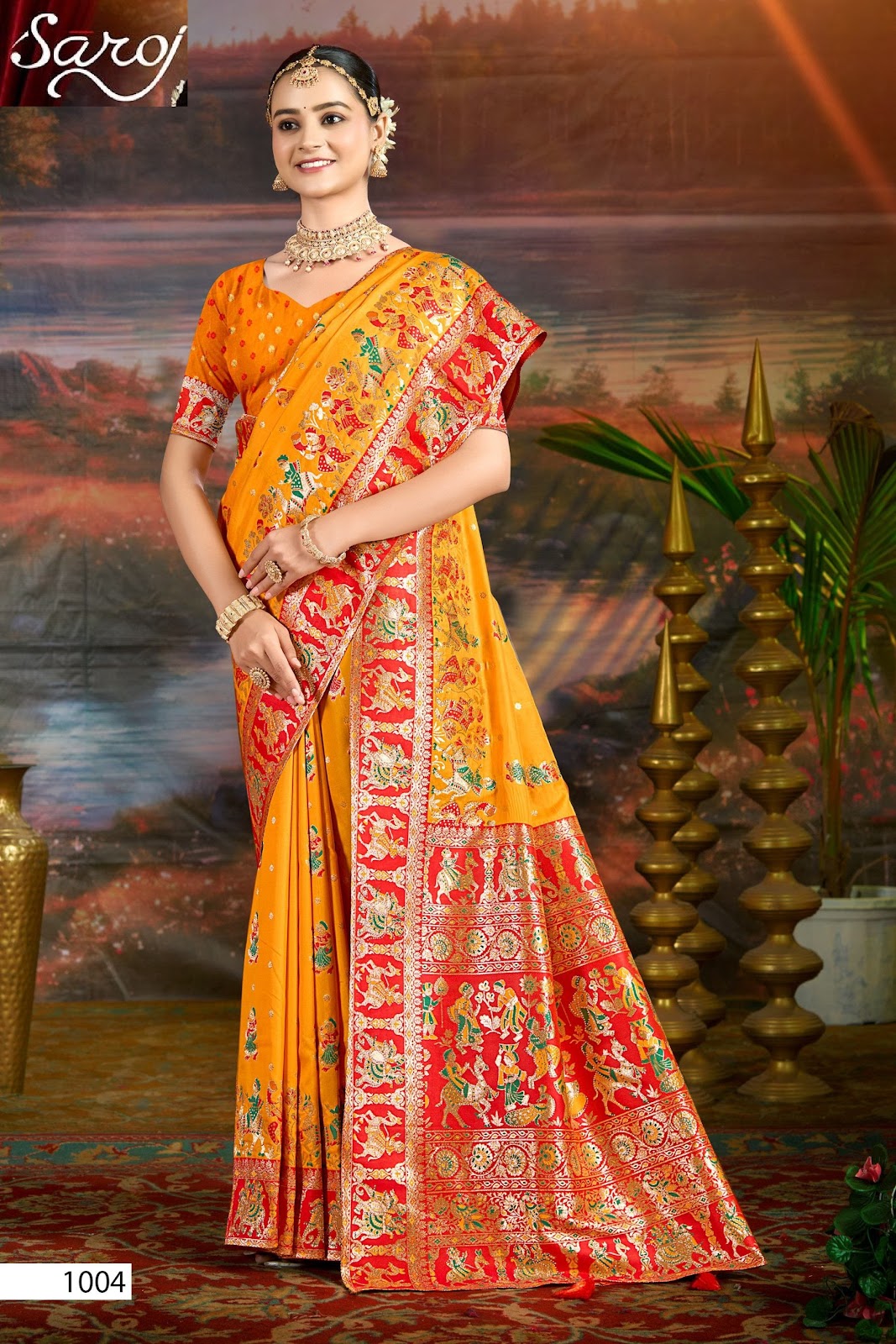 Devnagari Silk Saroski Vol 2 Saroj Sarees Supplier Gujarat