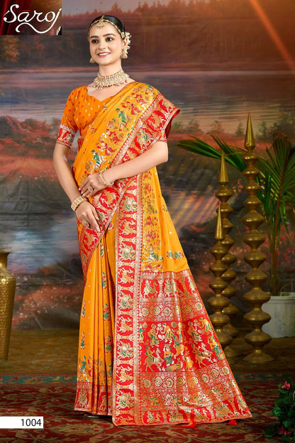 Devnagari Silk Saroski Vol 2 Saroj Sarees Supplier Gujarat