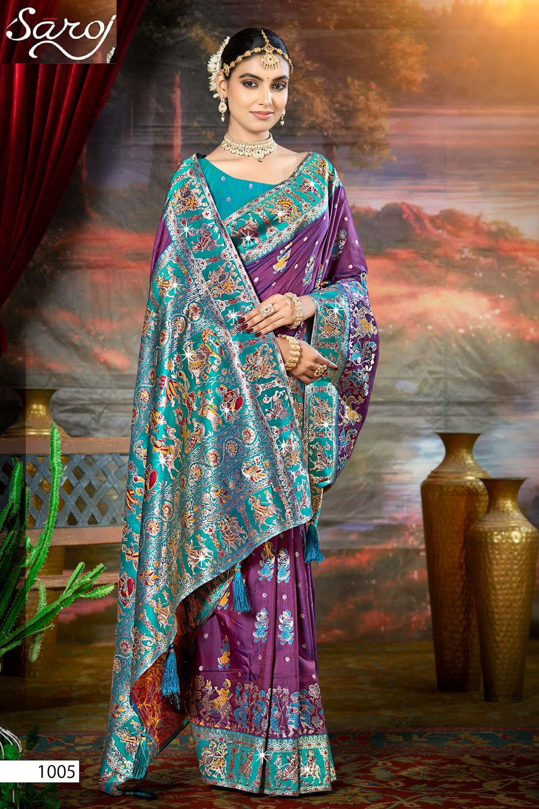 Devnagari Silk Saroski Vol 2 Saroj Sarees Supplier Gujarat
