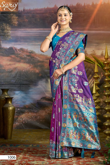 Devnagari Silk Saroski Vol 4 Saroj Sarees Wholesaler Gujarat