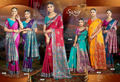 Devnagari Silk Saroski Vol 5 Saroj Sarees Wholesale