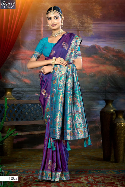 Devnagari Silk Saroski Vol 5 Saroj Sarees Wholesale