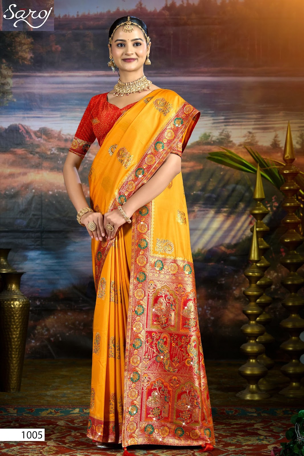 Devnagari Silk Saroski Vol 5 Saroj Sarees Wholesale