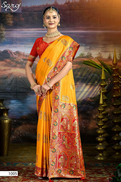 Devnagari Silk Saroski Vol 5 Saroj Sarees Wholesale