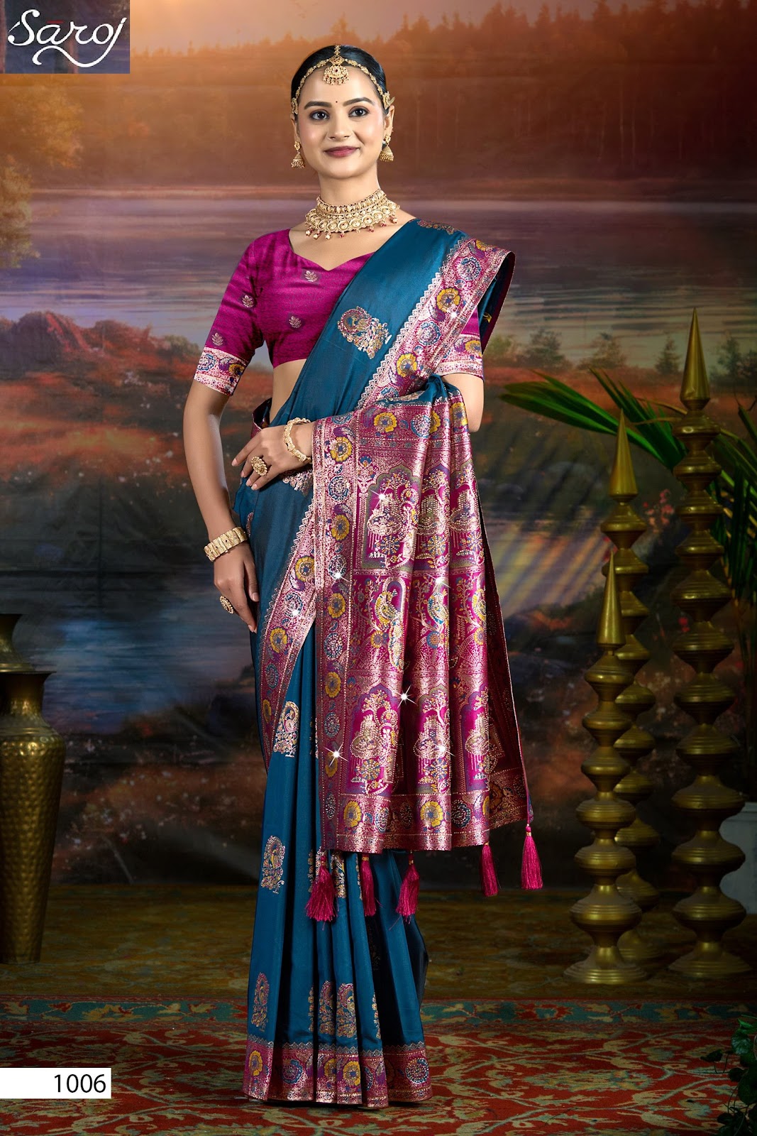 Devnagari Silk Saroski Vol 5 Saroj Sarees Wholesale