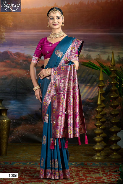 Devnagari Silk Saroski Vol 5 Saroj Sarees Wholesale