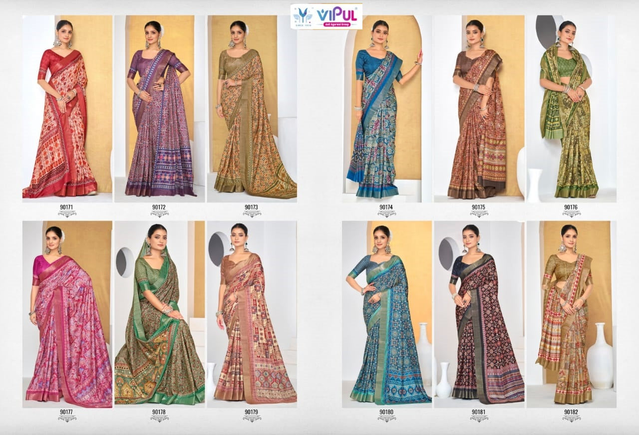 Devsena Vipul Silk Sarees Wholesaler Gujarat