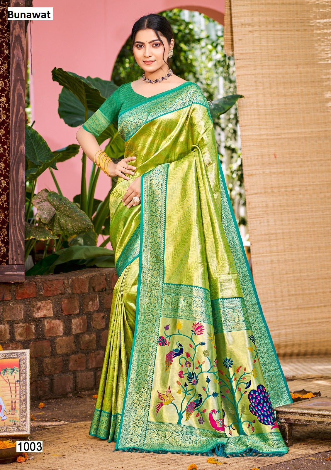 Devyani Silk Bunawat Kanjivaram Silk Sarees Supplier Gujarat