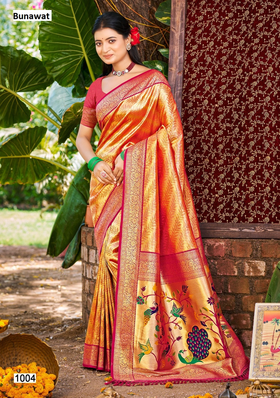 Devyani Silk Bunawat Kanjivaram Silk Sarees Supplier Gujarat