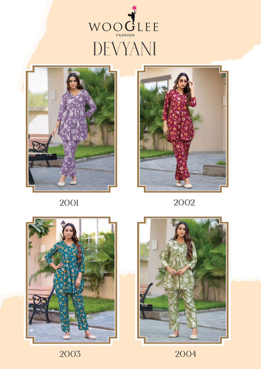 Devyani Wooglee Vetican Co Ord Set Wholesaler Ahmedabad