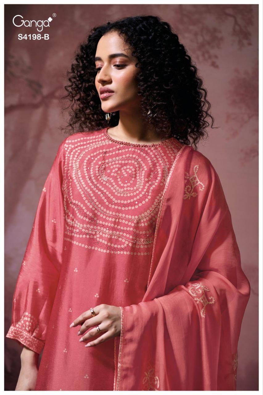 Deyana 4198 Ganga Pure Bemberg Plazzo Style Suits Exporter