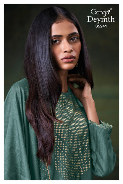 Deymth S5241 Ganga Raw Silk Pant Style Suits Manufacturer India
