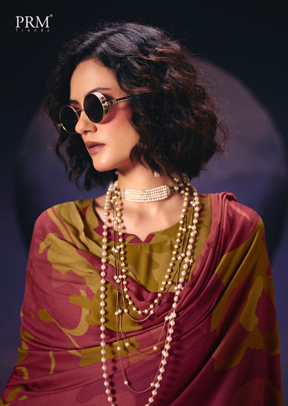 Deyra Prm Trendz Viscose Pashmina Suits Supplier
