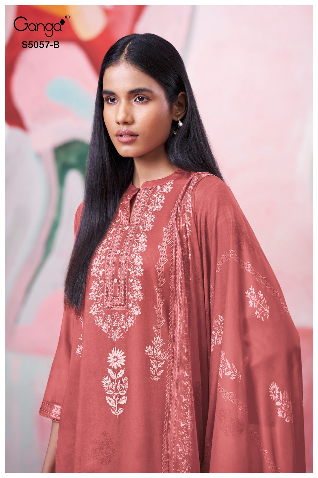 Deyra S5057 Ganga Cotton Satin Pant Style Suits Manufacturer Gujarat