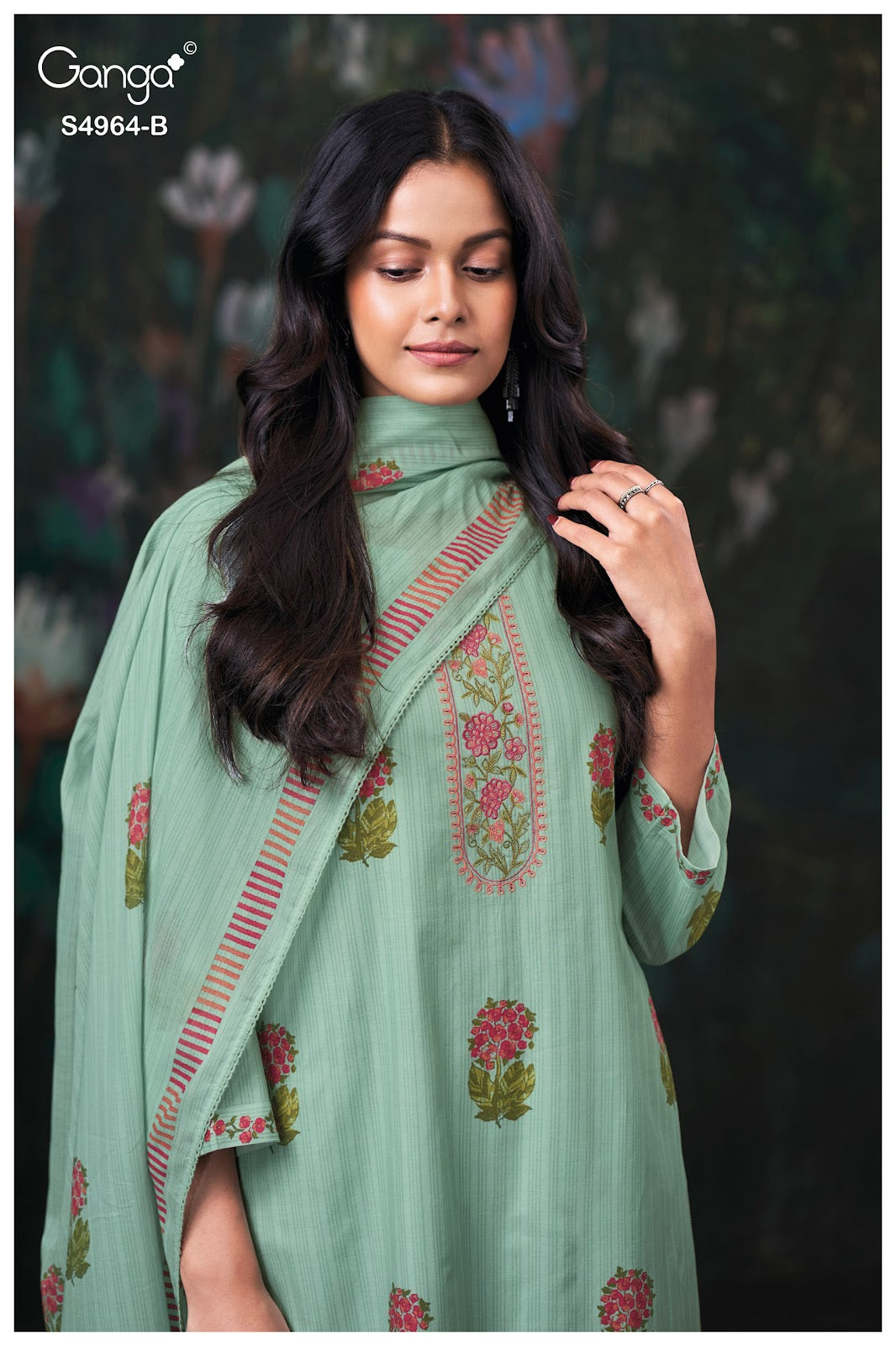 Deyza S4964 Ganga Cotton Plazzo Style Suits Supplier India