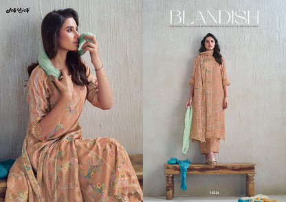 Dhaage Jay Vijay Moga Silk Pant Style Suits Wholesale