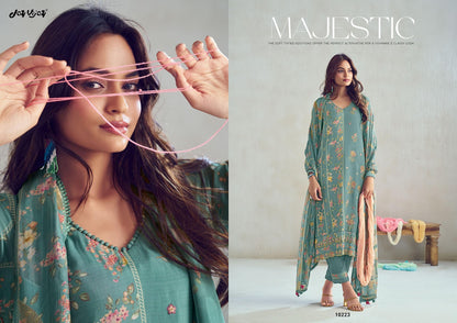 Dhaage Jay Vijay Moga Silk Pant Style Suits Wholesale