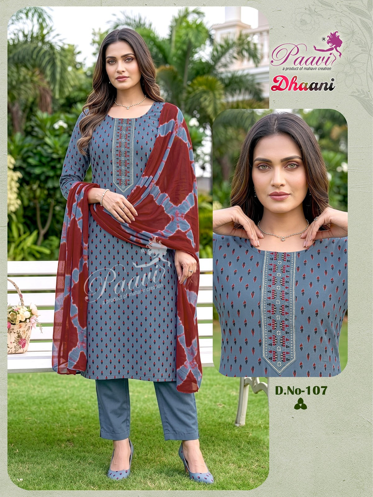 Dhaani Paavi Readymade Pant Style Suits Wholesale Price