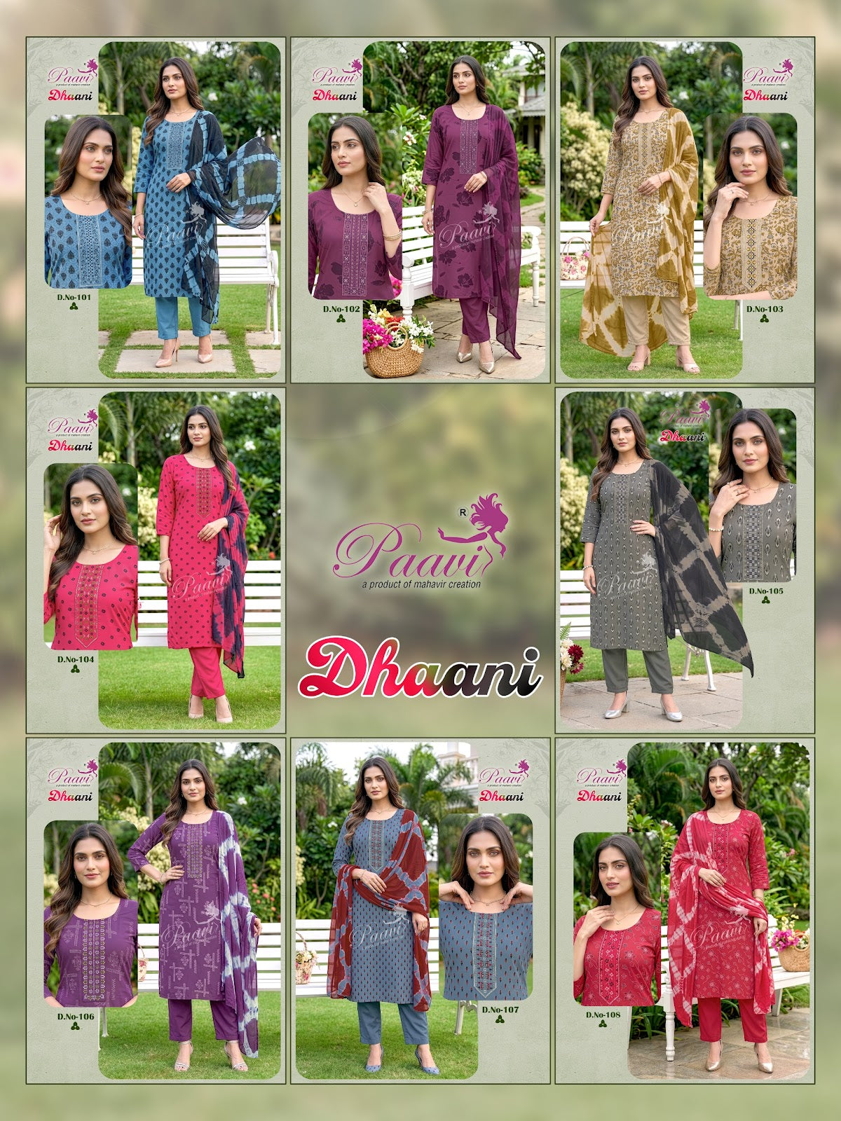 Dhaani Paavi Readymade Pant Style Suits Wholesale Price