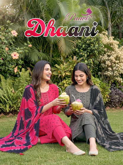 Dhaani Paavi Readymade Pant Style Suits Wholesale Price