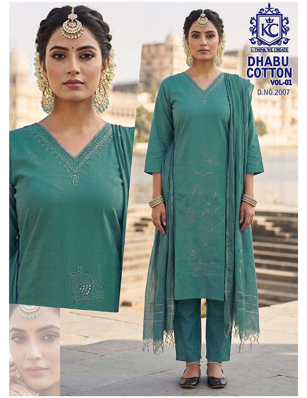 Dhabu Cotton Vol 1 Kcf Readymade Pant Style Suits Exporter