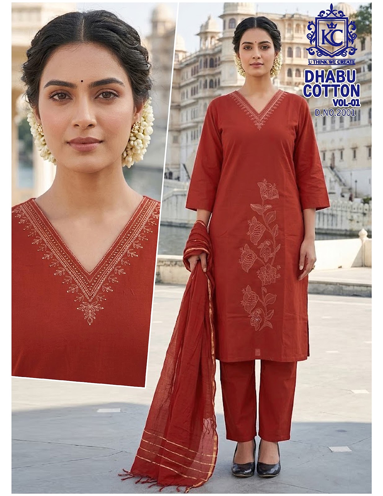 Dhabu Cotton Vol 1 Kcf Readymade Pant Style Suits Exporter