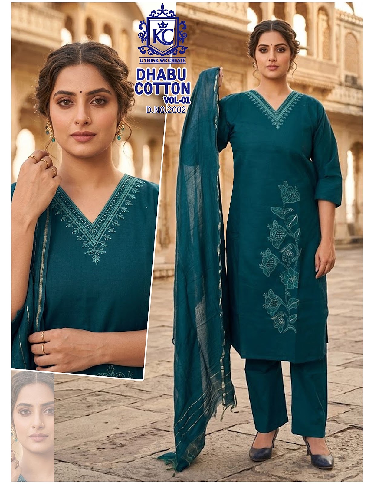 Dhabu Cotton Vol 1 Kcf Readymade Pant Style Suits Exporter