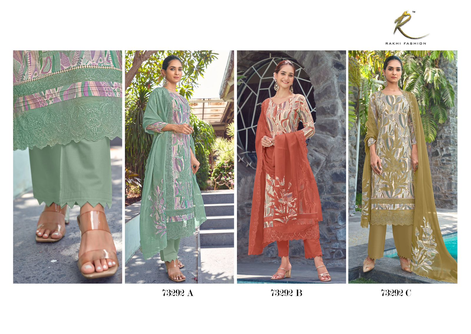 Dhadak Rakhi Fashion Pure Viscose Pant Style Suits Wholesale Rate