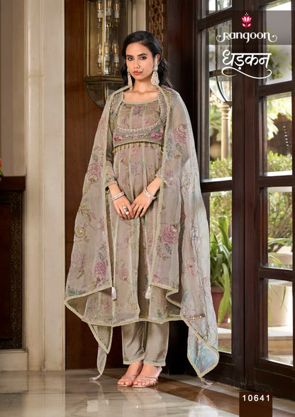 Dhadkan Rangoon Viscose Readymade Anarkali Suits Manufacturer India