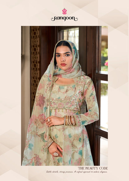 Dhadkan Rangoon Viscose Readymade Anarkali Suits Manufacturer India