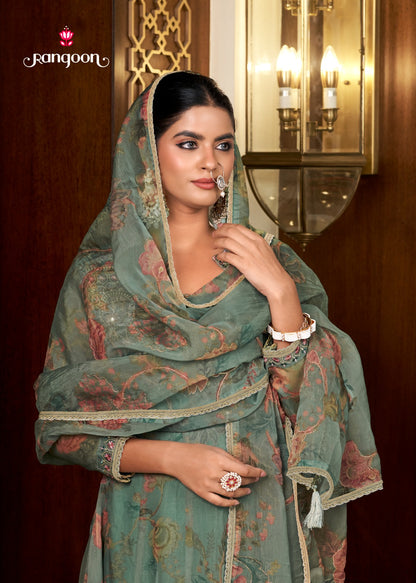 Dhadkan Rangoon Viscose Readymade Anarkali Suits Manufacturer India